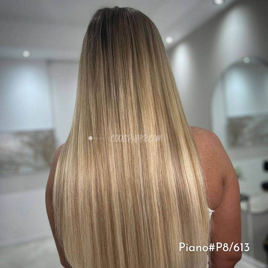 Tape in Extensions Double Drawn Piano Color Hair #P8/613 50g - Cooviphair