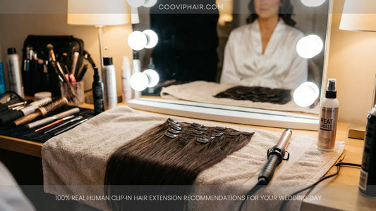 100% Real Human Clip‑In Hair Extension Recommendations for Your Wedding Day