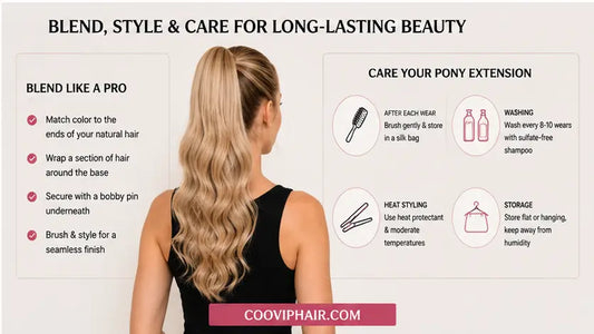 How To Put In Pony Extensions For Volume And Natural Height