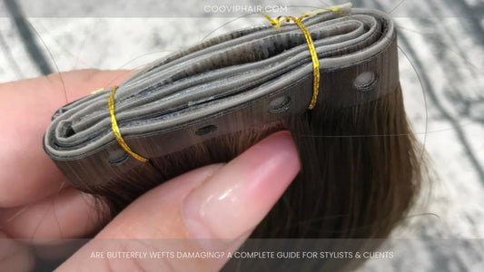 Are Butterfly Wefts Damaging? A Complete Guide for Stylists & Clients - Cooviphair