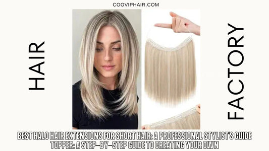 Best Halo Hair Extensions for Short Hair: A Professional Stylist’s Guide - Cooviphair