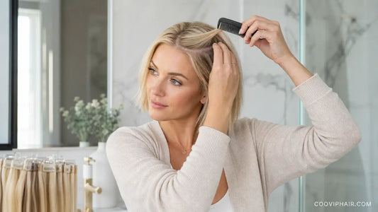 Single Clip In Hair Extensions for Seamless Natural Short Hair