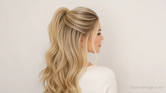 3 Easy Half-Up Hairstyles With Hand-Tied Hair Extensions