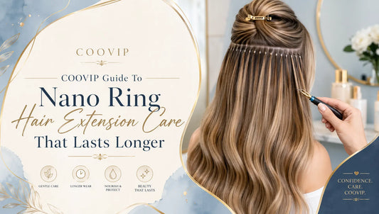 COOVIP Guide To Nano Ring Hair Extension Care That Lasts Longer