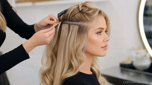 How To Apply Invisible Tape In Human Hair Extensions