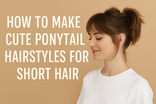 How to Make Cute Ponytail Hairstyles for Short Hair - Cooviphair