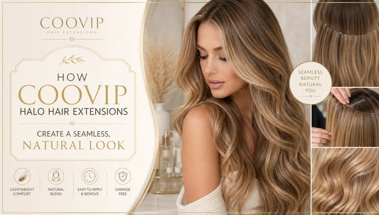 How COOVIP Halo Hair Extensions Create A Seamless, Natural Look