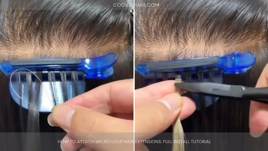 How To Attach Micro Loop Hair Extensions: Full Install Tutorial