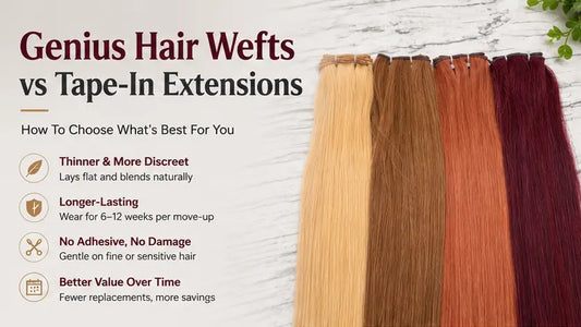 How To Decide If Genius Hair Wefts Are Better Than Tape-In Extensions