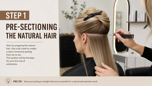 How To Install Butterfly Weft Hair Extensions Step By Step
