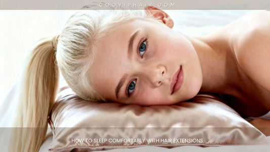 How To Sleep Comfortably With Hair Extensions - Cooviphair