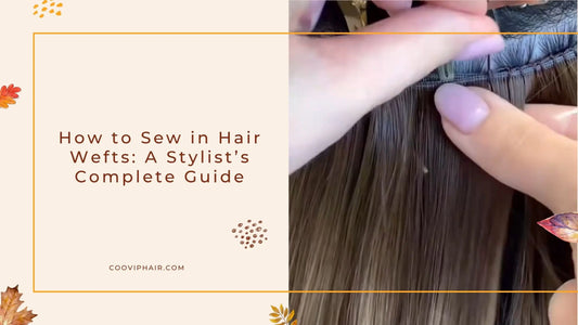 How to Sew in Hair Wefts: A Stylist’s Complete Guide - Cooviphair
