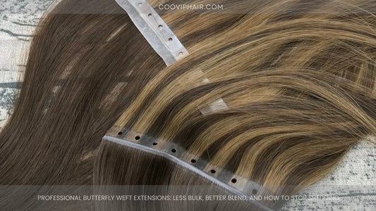 Professional Butterfly Weft Extensions: Less Bulk, Better Blend, And How To Stop Shedding