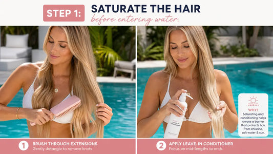 What Should You Do With Hair Extensions Before Swimming?