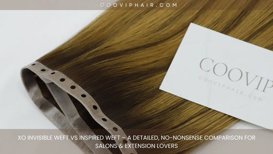 XO Invisible Weft vs Inspired Weft – A Detailed, No‑Nonsense Comparison for Salons & Extension Lovers - Cooviphair