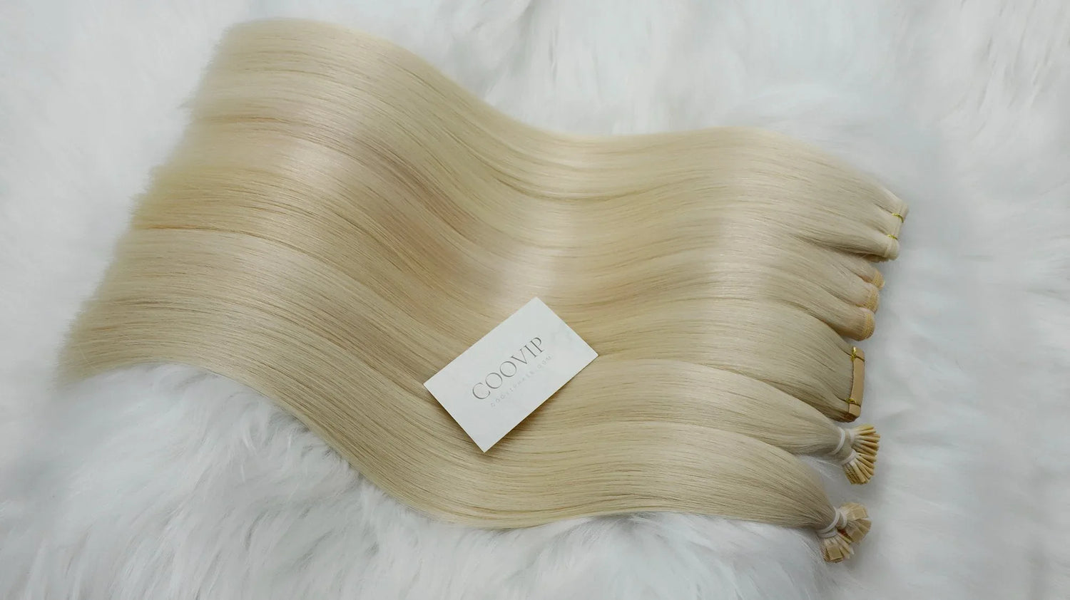 Light Platinum Blonde Hair Color #60A - Cooviphair