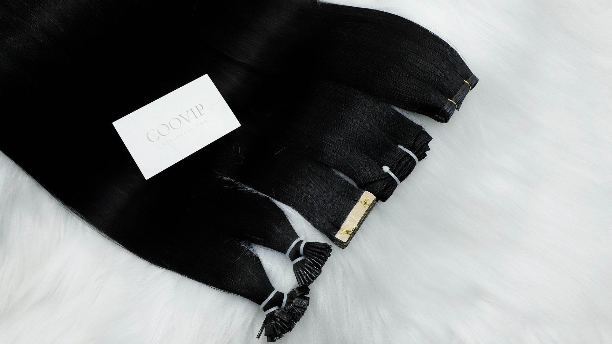 Jet Black Hair Color #1 - Cooviphair