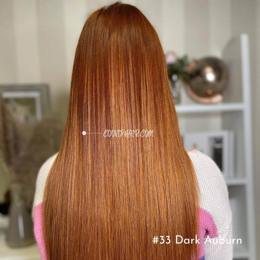 Tape in Extensions Double Drawn #33 Dark Auburn Hair 50g - Cooviphair