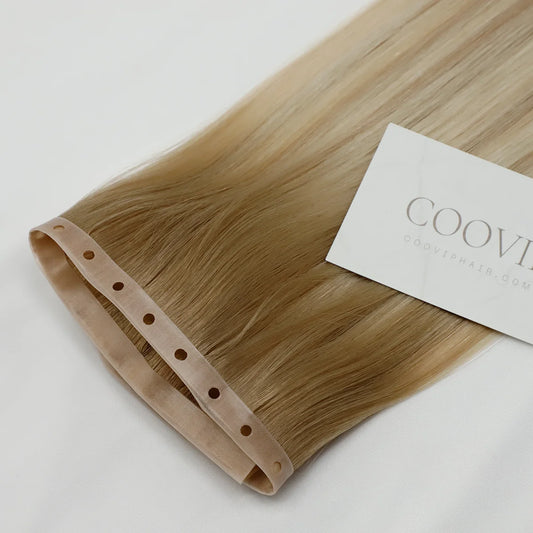 Butterfly Weft Hair Extensions Balayage #B9.1/60A