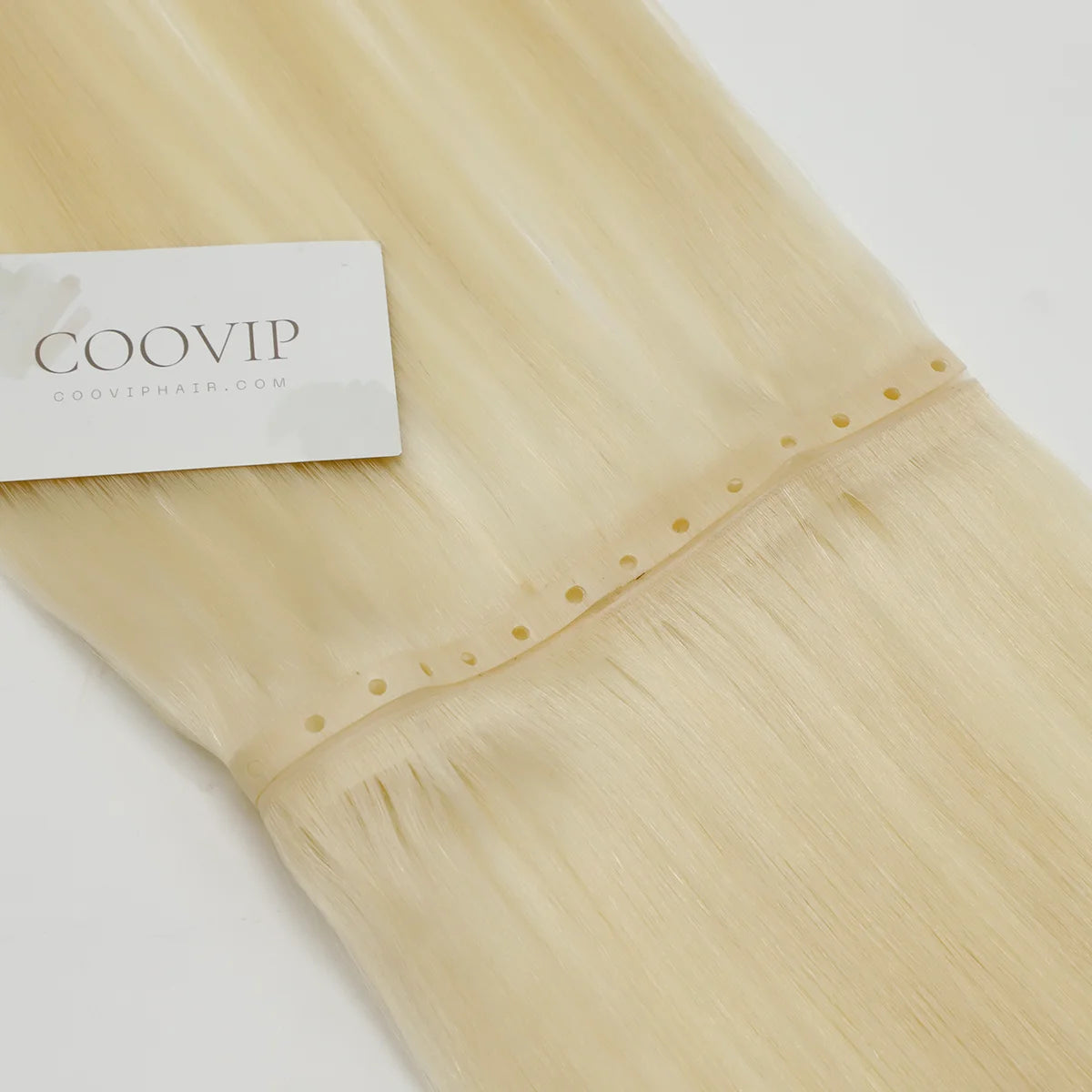 Butterfly Weft Hair Extensions #60 Platinum Blonde