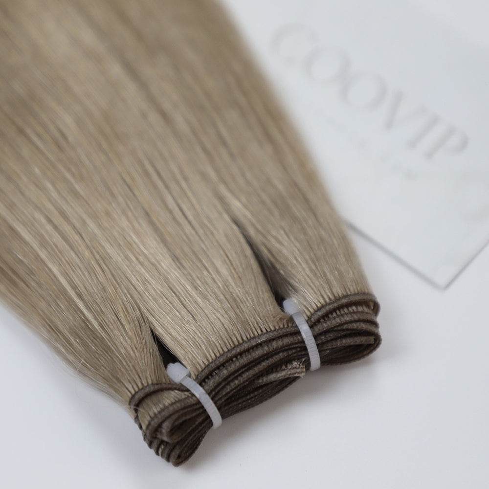 Genius Weft Double Drawn #18 Dark Ash Blonde Hair Color 20g - Cooviphair