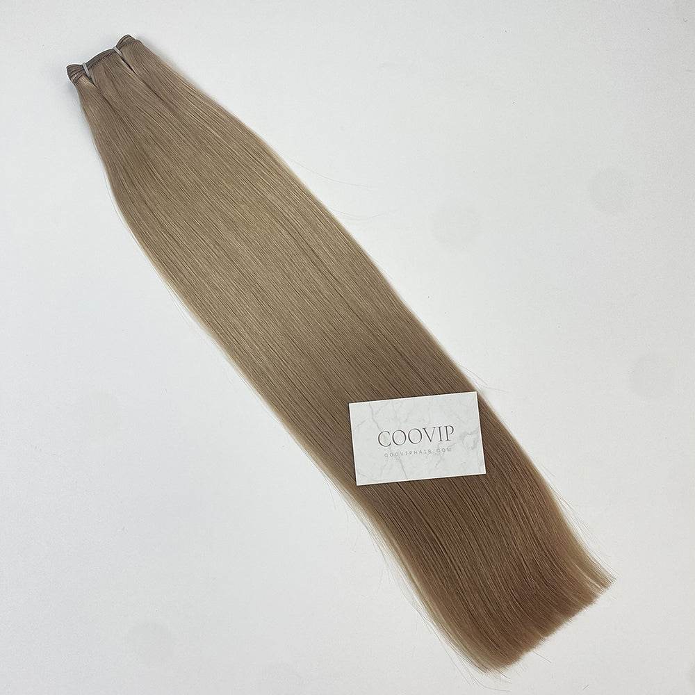 Genius Weft Double Drawn #18 Dark Ash Blonde Hair Color 20g - Cooviphair