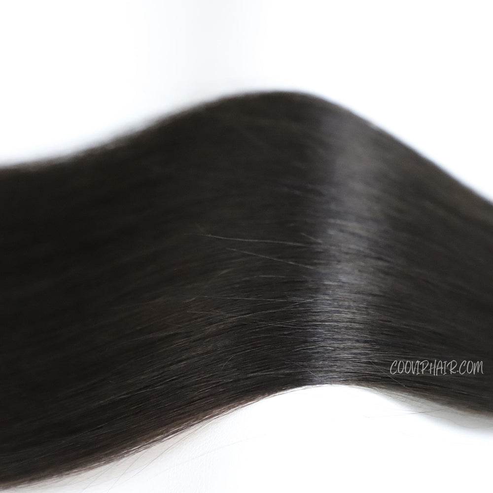 Genius Weft Double Drawn #1B Natural Black Hair 20g - Cooviphair