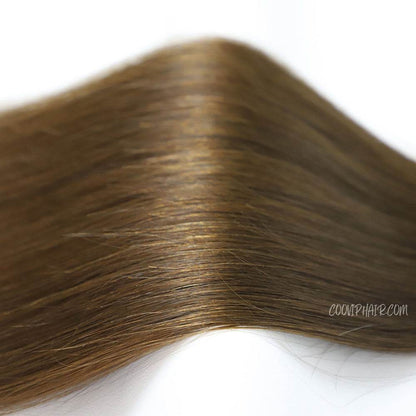 Genius Weft Double Drawn #4 Chocolate Brown Hair Color 20g - Cooviphair