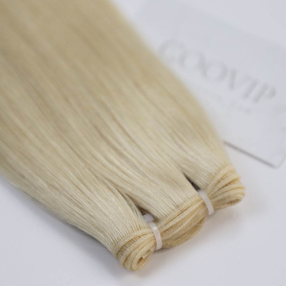 Genius Weft Double Drawn #613 Bleach Blonde Hair 20g - Cooviphair