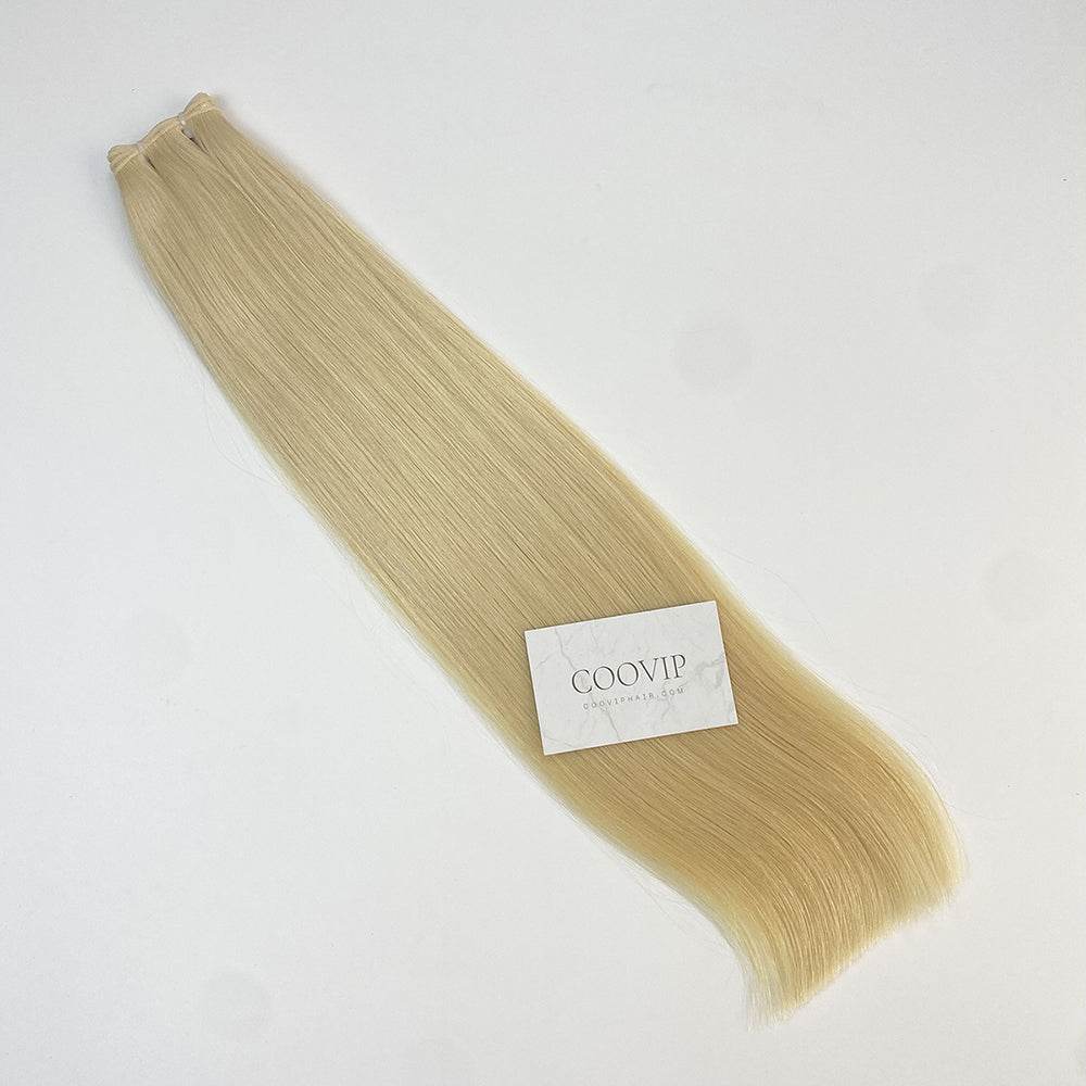 Genius Weft Double Drawn #613 Bleach Blonde Hair 20g - Cooviphair