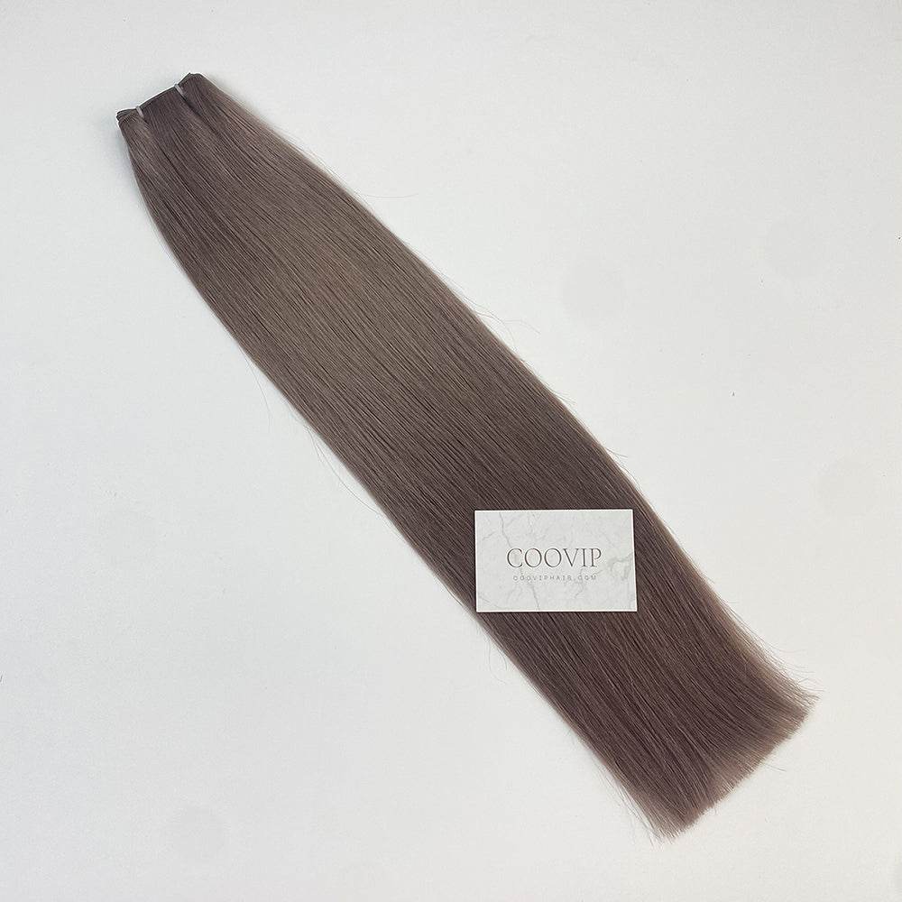 Genius Weft Double Drawn #8.1 Natural Ash Blonde Hair 20g - Cooviphair