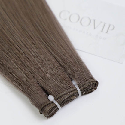 Genius Weft Double Drawn #8.1 Natural Ash Blonde Hair 20g - Cooviphair
