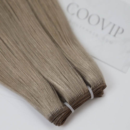Genius Weft Double Drawn #9.1 Light Ash Blonde Hair Color 20g - Cooviphair