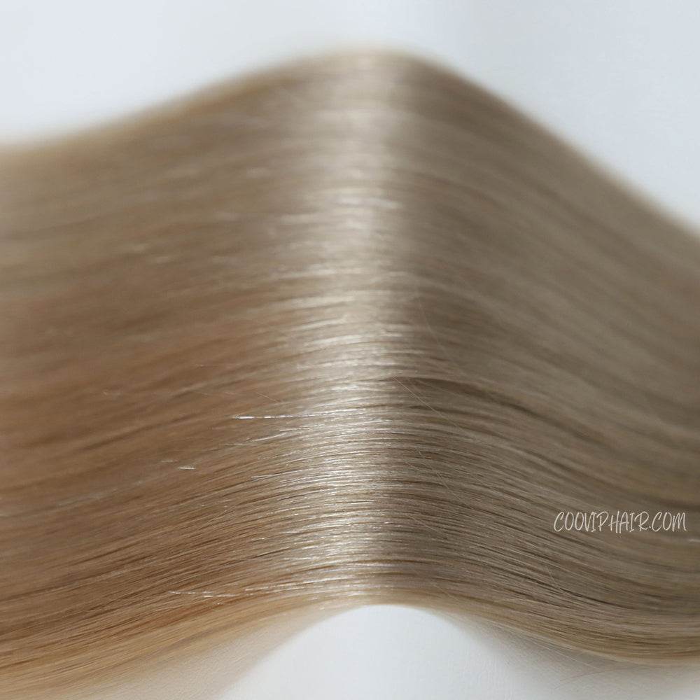 Genius Weft Double Drawn #9.1 Light Ash Blonde Hair Color 20g - Cooviphair