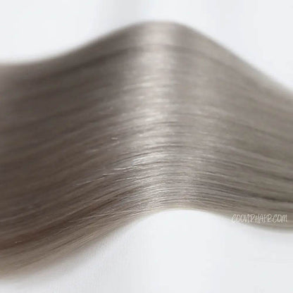 K Tip Extensions Double Drawn Flat Tip Silver Color 50g - Cooviphair
