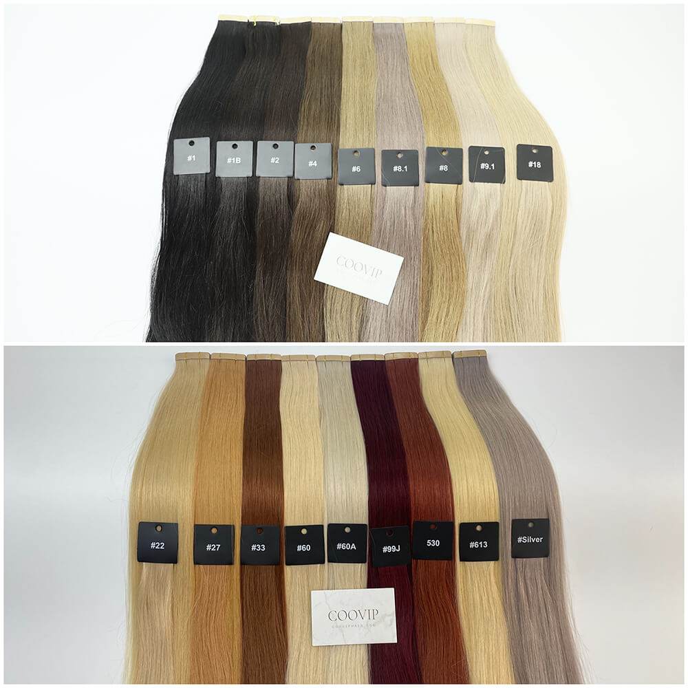 Tape in Extensions Double Drawn #530 Ruby Red Hair 50g - Cooviphair