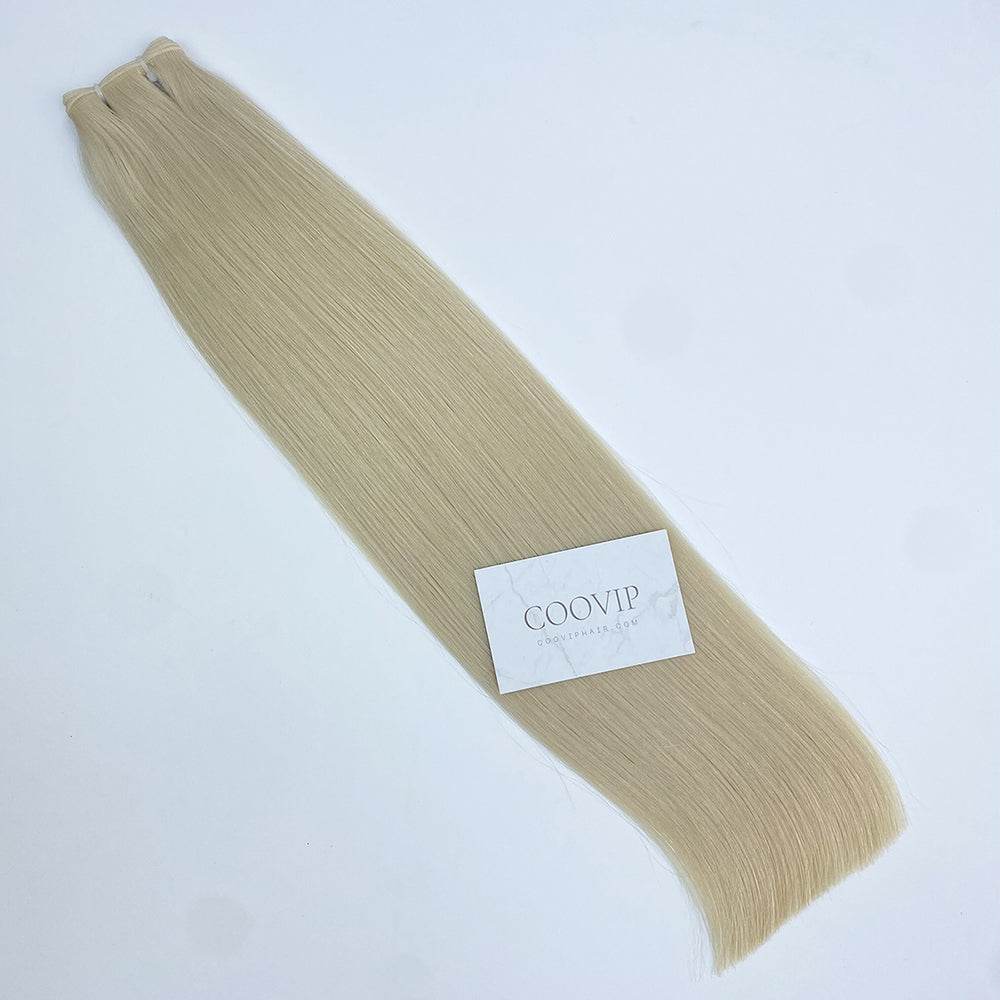 Genius Weft Double Drawn #60 Platinum Blonde Hair 20g - Cooviphair