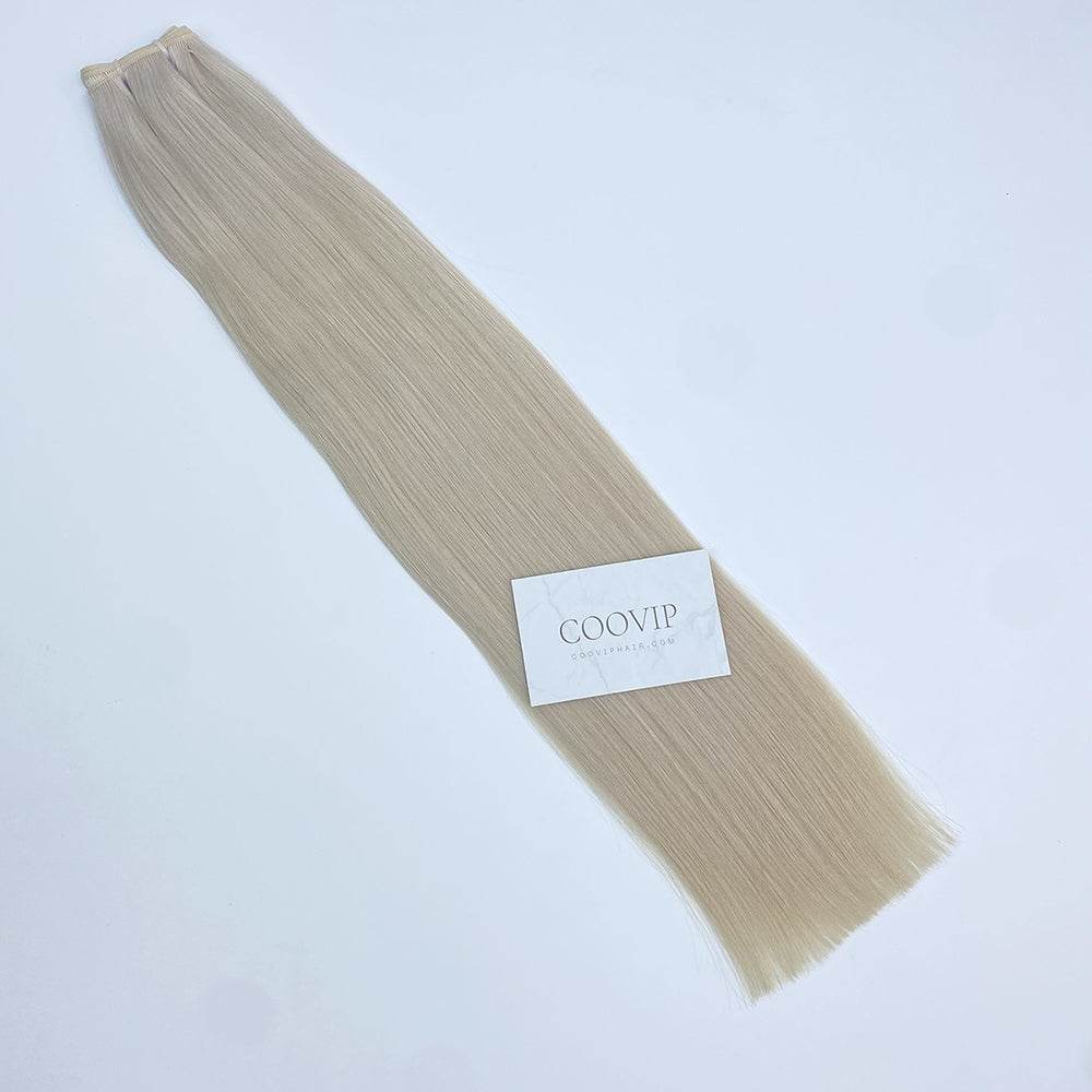 Genius Weft Double Drawn #60A Light Platinum Blonde Hair 20g - Cooviphair