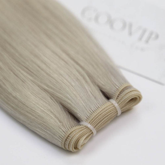 Genius Weft Double Drawn #60A Light Platinum Blonde Hair 20g - Cooviphair
