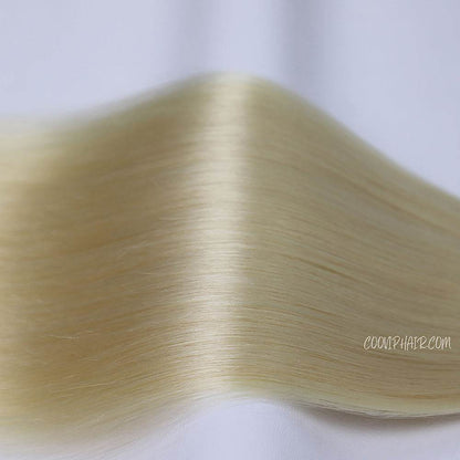 Invisible Tape in Extensions Double Drawn #613 Bleach Blonde Hair 100g - Cooviphair