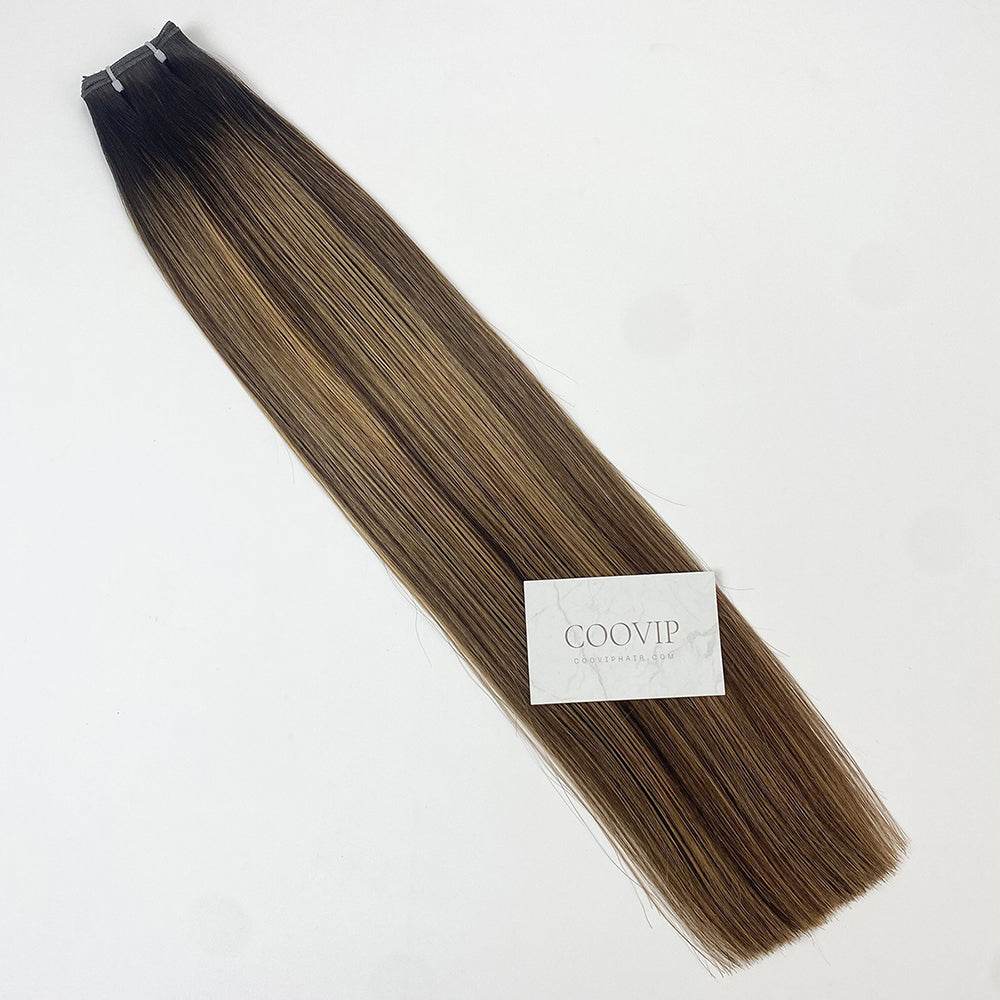 Genius Weft Double Drawn Balayage Hair #B2/4/27 20g - Cooviphair
