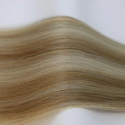 Flat Weft Extensions Double Drawn Balayage Hair #B4/8/60 50g - Cooviphair