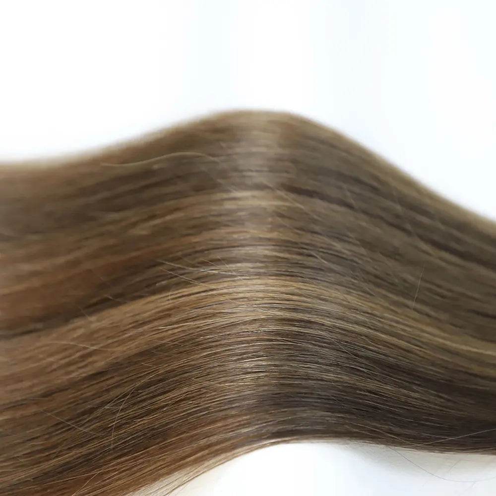 Flat Weft Extensions Double Drawn Piano Color Hair #P2/6 50g - Cooviphair