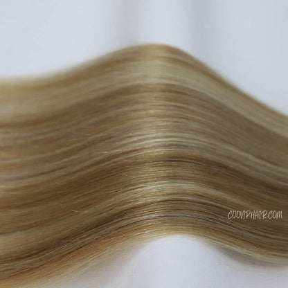 Nano Bead Hair Extensions Double Drawn Piano Color #P8/613 50g - Cooviphair