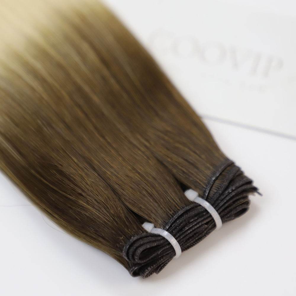 Genius Weft Double Drawn Ombre Hair Color #T4/60 20g - Cooviphair