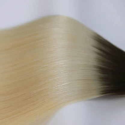 Flat Weft Extensions Double Drawn Ombre Hair #T4/60 50g - Cooviphair
