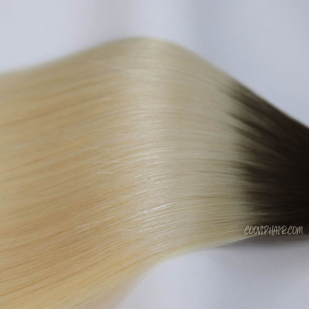 Nano Bead Hair Extensions Double Drawn Ombre Hair #T4/60 50g - Cooviphair