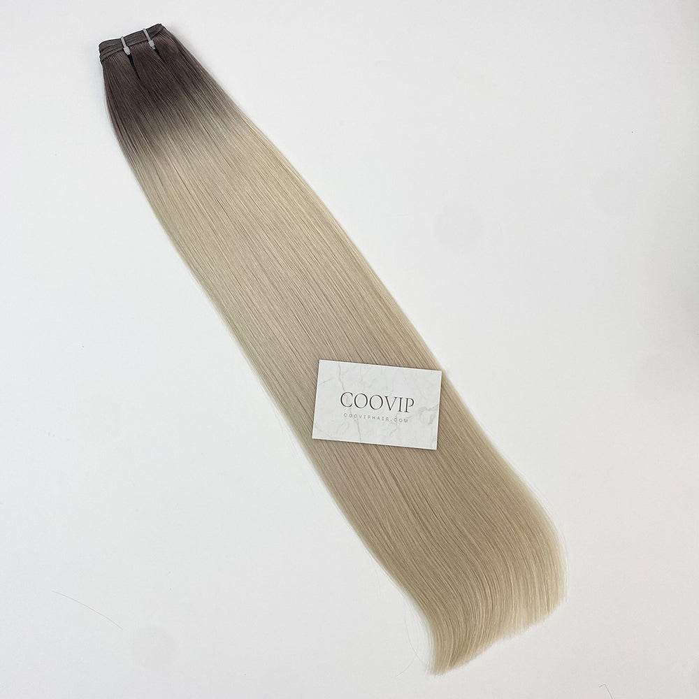 Genius Weft Double Drawn Ombre Hair Color #T8.1/60A 20g - Cooviphair