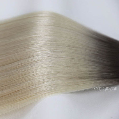 Genius Weft Double Drawn Ombre Hair Color #T8.1/60A 20g - Cooviphair