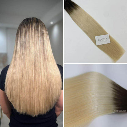 Tape in Extensions Double Drawn Ombre Color #T4/60 50g - Cooviphair